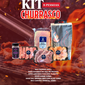 kit churrasco 8 pessoas